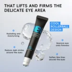 Professional Men Eye Cream 20g Hydrating Moisturize Diminish Dark Circles Puffiness Rapid Absorption 3D Roller Ball Skin Care - Image 2