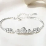 Fine 925 Sterling Silver Lucky Beads Bracelets For Women Luxury Designer Multilayer Adjustable Bracelet Party Wedding Jewelery - Image 5