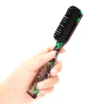 Double-sided Comb Printed Pattern Beard Styling Brush Professional Shave Beard Brush Barber Broken Hair Remove Comb For Men - Image 3