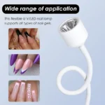 Mini Nail Dryer UV LED Nail Lamp Foldable USB Curing Lights Desk Lamp For Nail Gel Polish Quick Dry Nail Art Dryer Manicure Tool - Image 4