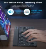 10inch Bluetooth Wireless Keyboard Rechargeable For Mobile Phones Tablet Russian Spanish French AZERT For Android ios Windows - Image 5