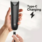 Man Beard Shaver Sideburn Electric Body Hair Trimmer With 2 Protective Cap For Underarm Leg Hair Razor Rechargeable Grooming Kit - Image 5