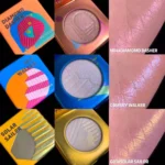 Kaleidos Space Age Chameleon Diamond Highlighter & Eyeshadow Palette Luminous Shimmer Face Makeup - Image 4