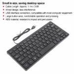 Mini Keyboard Mini Keyboard USB Wired Waterproof Multimedia Kaypad Portable Laptop Accessories K1000 USB Keyboard Wired Keyboard - Image 6