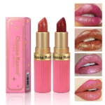 Pearlescent Pink Glitter Velvet Lipstick Metallic Waterproof Long Lasting Matte Shimmer Diamond Lipstick Women Makeup Cosmetic - Image 5