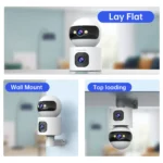 Lenovo 4K IP Camera 5G WiFi Dual Lens Smart Home Auto Tracking CCTV Camera Wireless Surveillance Camera Security Baby Monitor - Image 6