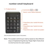 18 Keys 2.4G Wireless Keyboard Mini Digital Number Keypad for Accounting Finance Numeric Smart Keypad For Laptop Notebook - Image 5