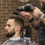 Double-sided Comb Printed Pattern Beard Styling Brush Professional Shave Beard Brush Barber Broken Hair Remove Comb For Men - Image 5