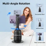 P03 Stabilizer 360°Auto Smart Face Tracking AI Gimbal Desktop Cell Phone Holder Tripod For Camera Smartphone Video Vlog Live - Image 3