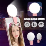 Mobile Phone Fill Flash Lens Ring Light Lamp Portable Clip Three Stop Dimming Mini Durable Practical 10 LED Selfie Ring Beauty - Image 3