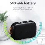 Wireless Mini Bluetooth Speaker with Fabric Design, TF Card Support, 3D Stereo Sound, Designed for Outdoor Use - Image 6