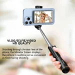 Vlog Selfie Monitor Screen for Phone, Rear Camera for Selfie Vlog Live Stream, Magnetic Mount for MagSafe, Wireless Connection w - Image 3
