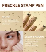Freckle Pen Natural Lifelike Fake Freckles Pen Lasting Look Dot Spot Pen Makeup Waterproof Light/Dark Brown Freckles Stamp Pen - Image 4